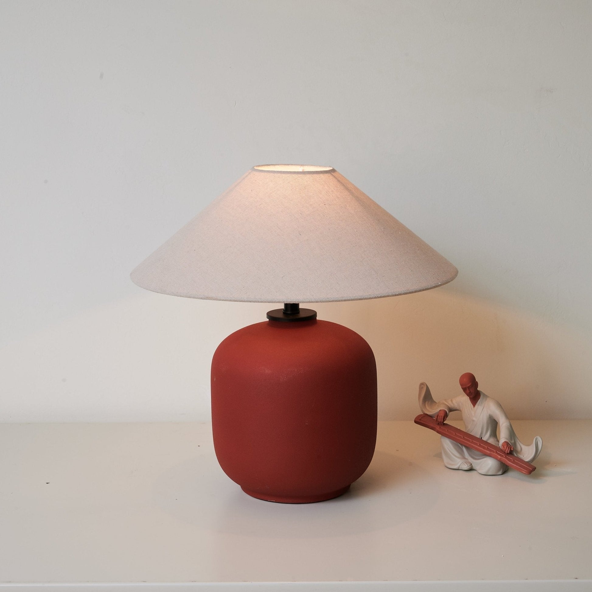 Gordon Ceramics Minimalist Table Lamp-Neutral Decor