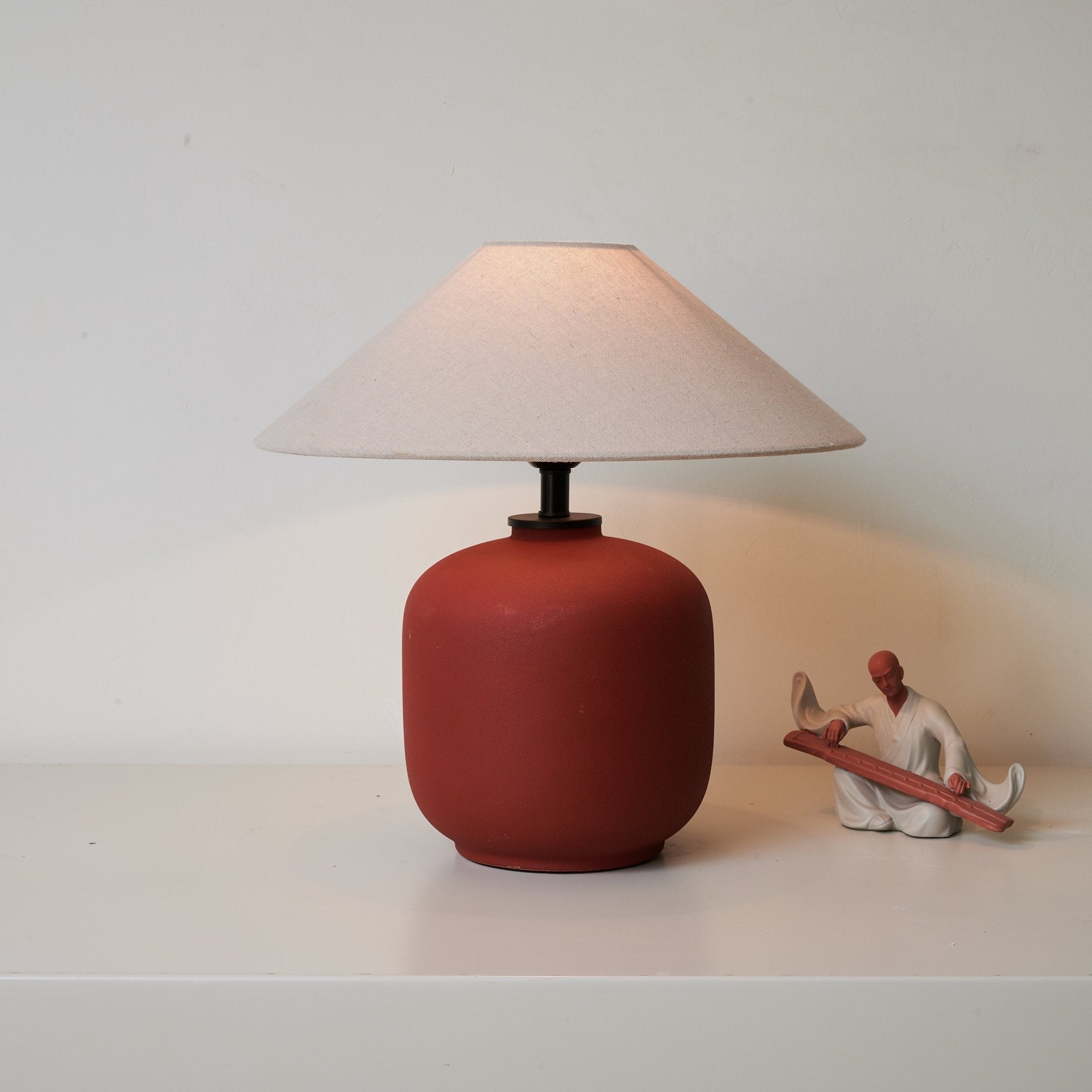 Gordon Ceramics Minimalist Table Lamp-Neutral Decor