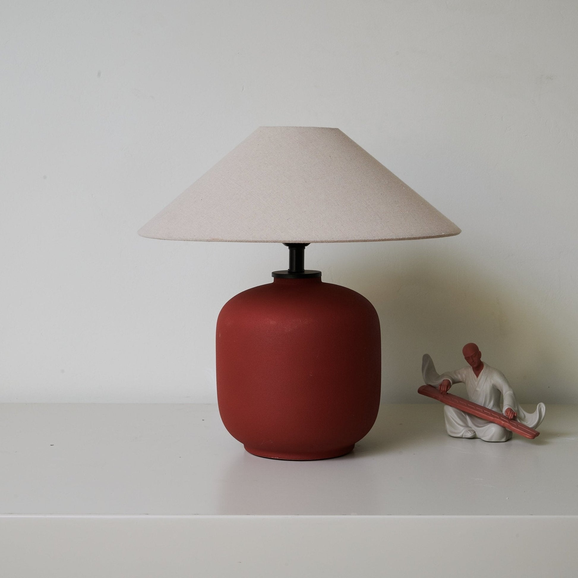 Gordon Ceramics Minimalist Table Lamp-Neutral Decor