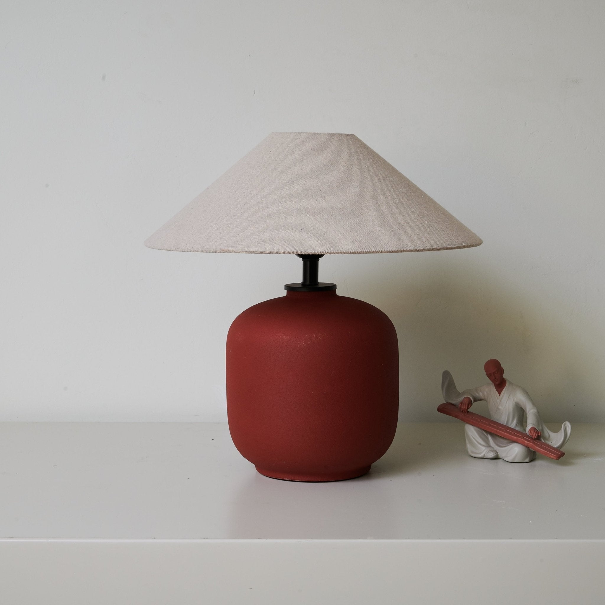 Gordon Ceramics Minimalist Table Lamp-Neutral Decor