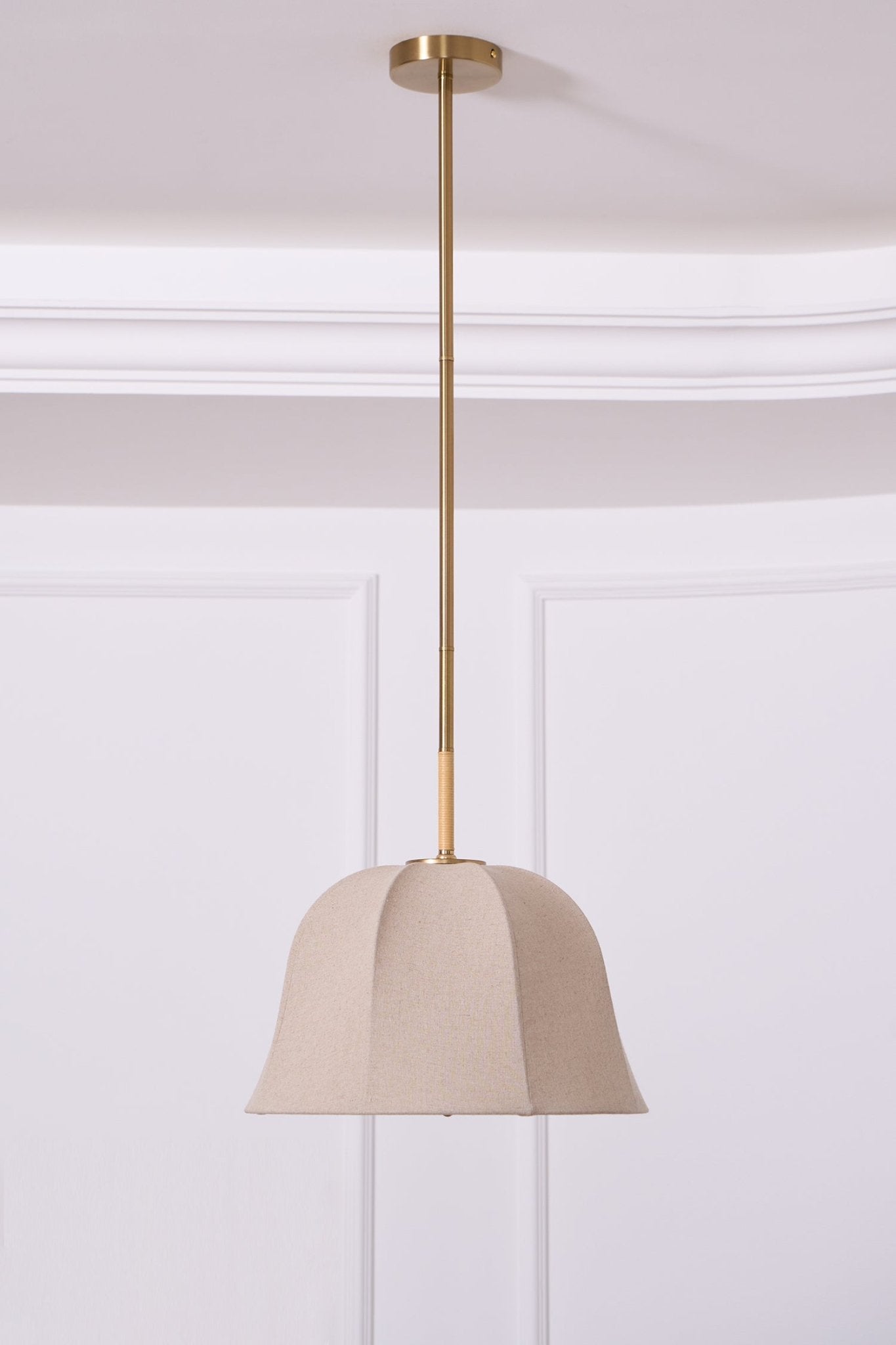 Fiora Vintage Fabric Pendant Lamp-Neutral Decor