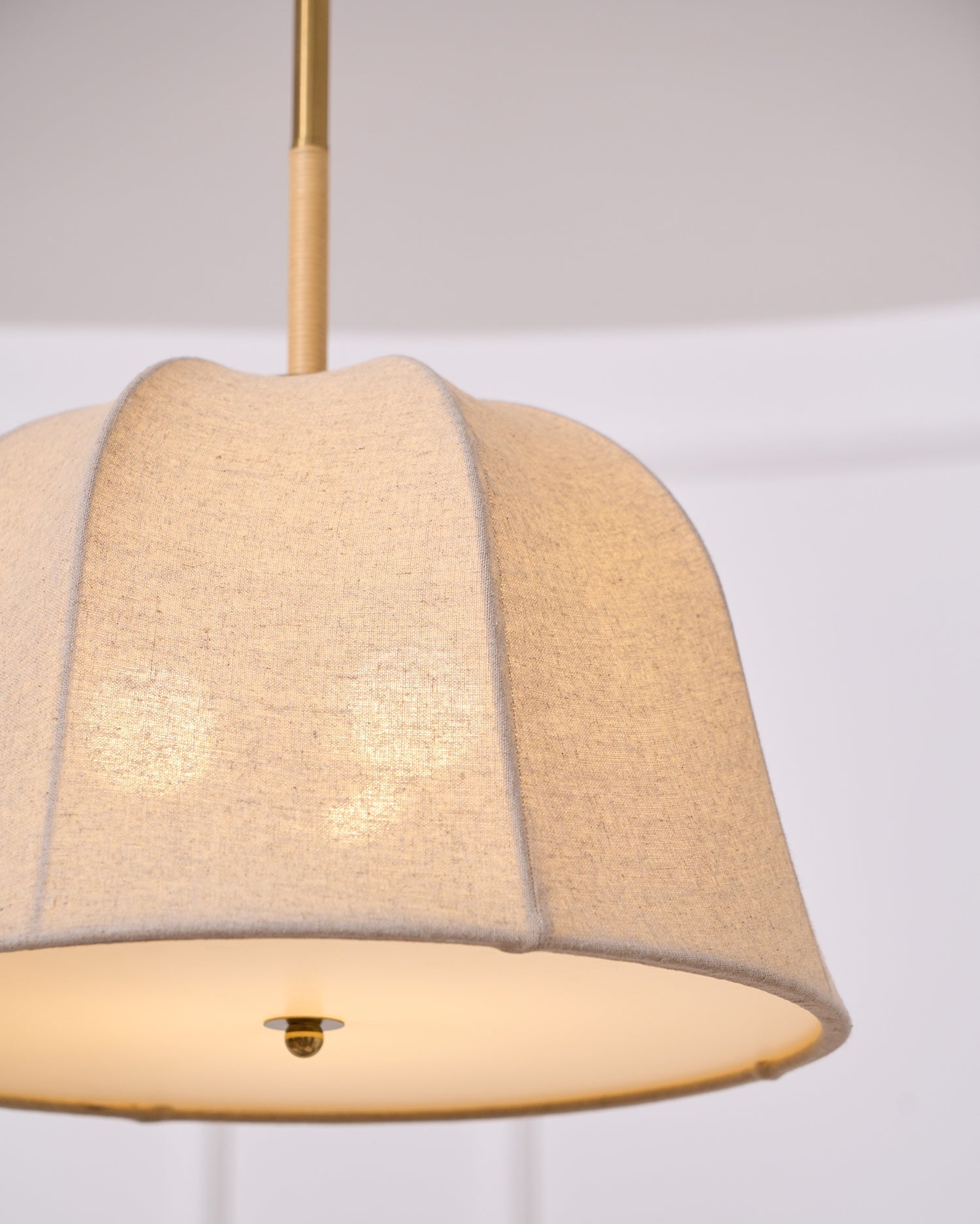Fiora Vintage Fabric Pendant Lamp-Neutral Decor