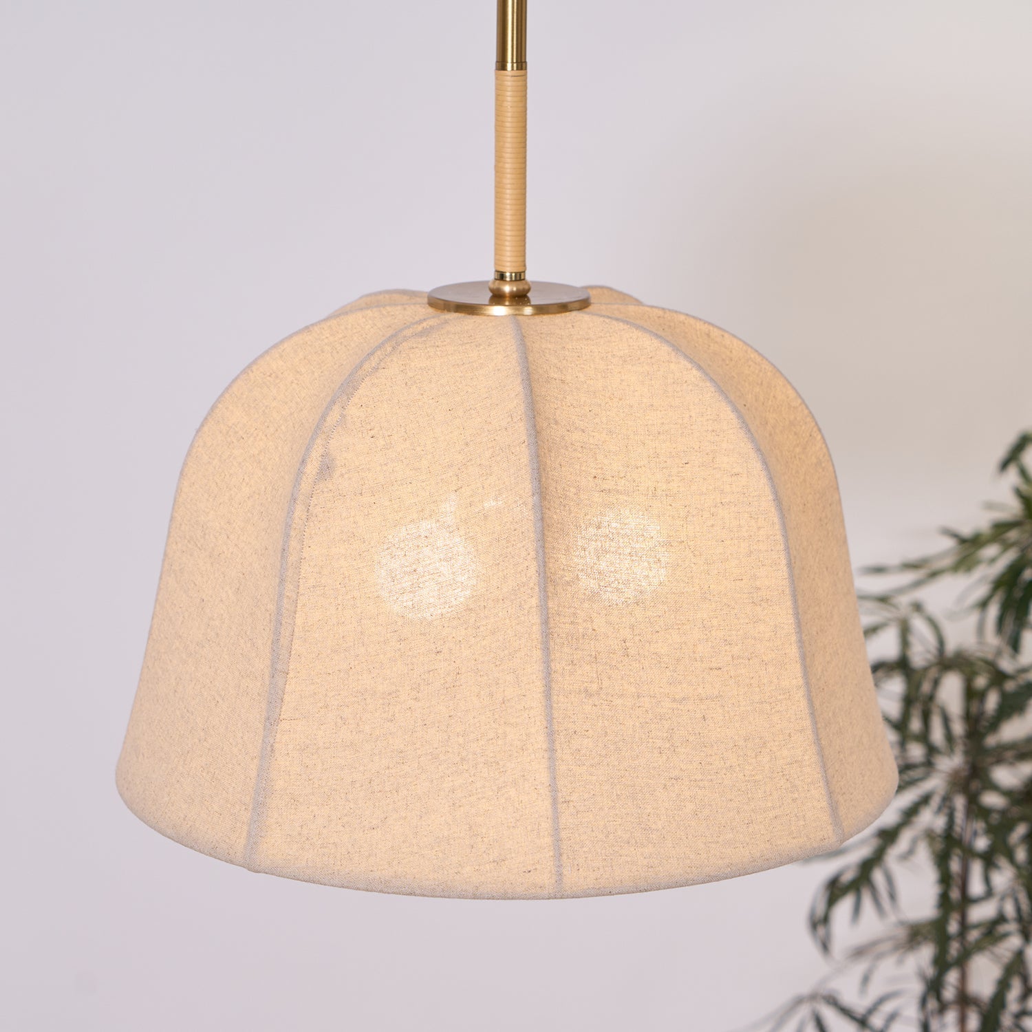 Fiora Vintage Fabric Pendant Lamp-Neutral Decor