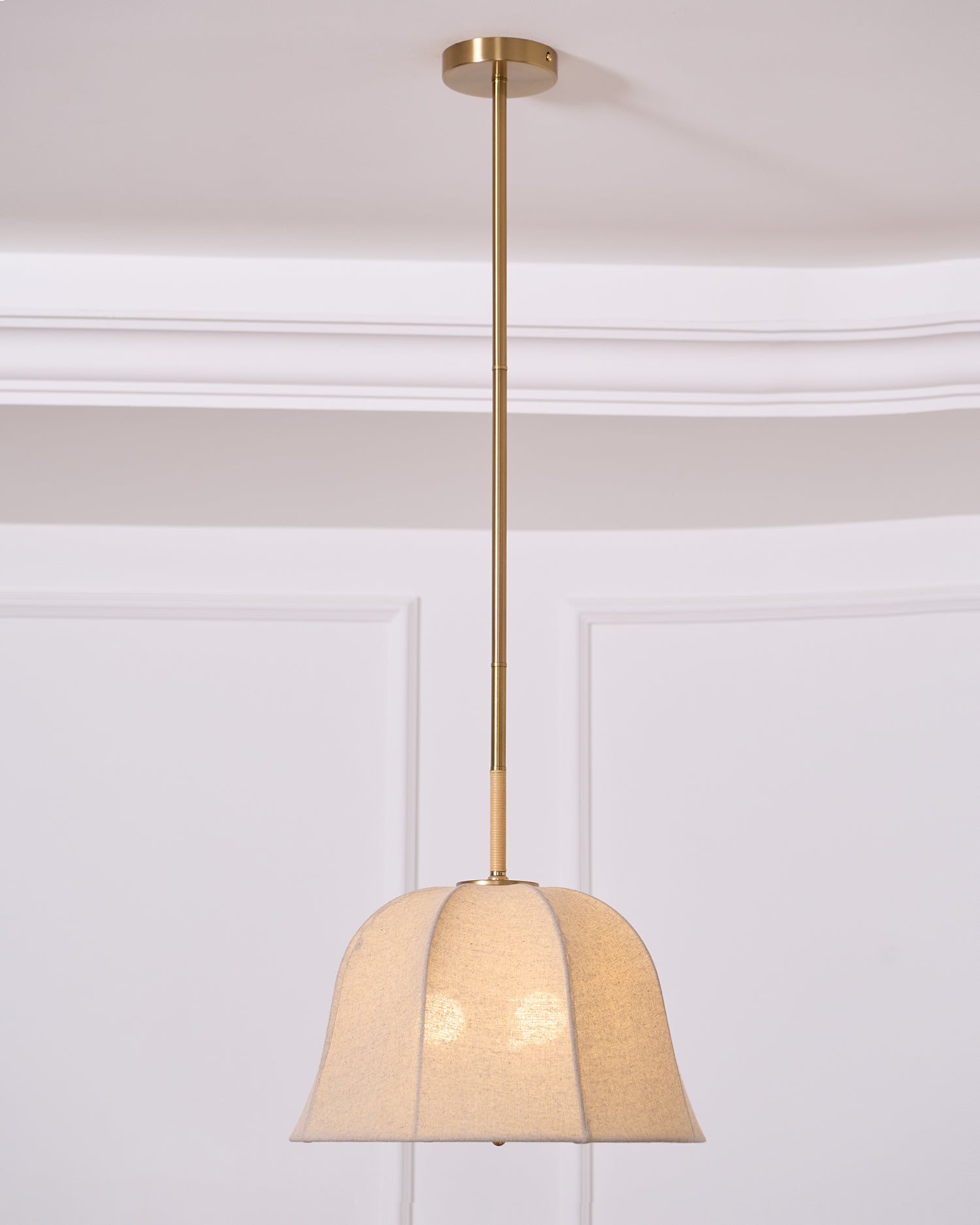 Fiora Vintage Fabric Pendant Lamp-Neutral Decor
