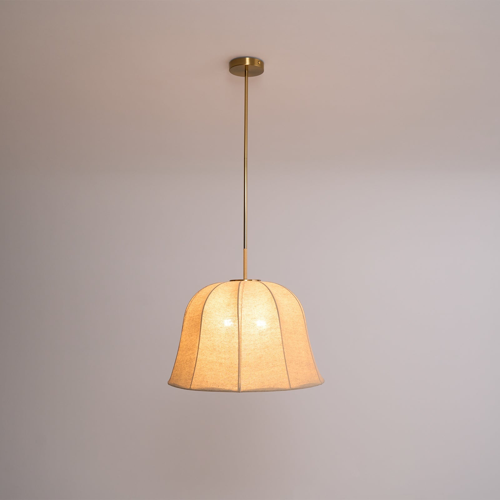 Fiora Vintage Fabric Pendant Lamp-Neutral Decor
