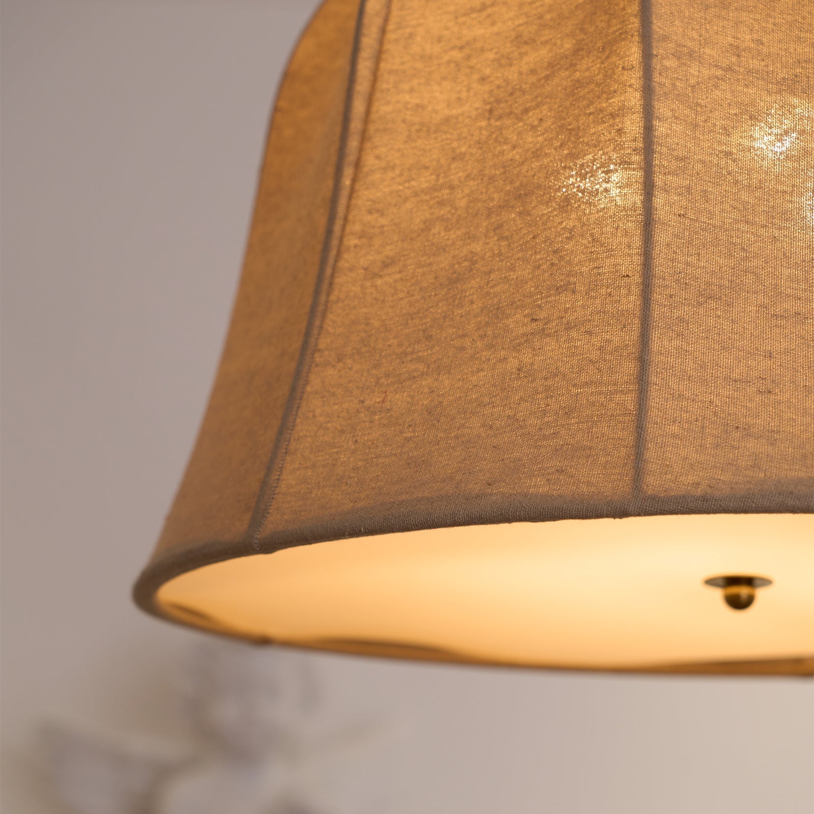 Fiora Vintage Fabric Pendant Lamp-Neutral Decor