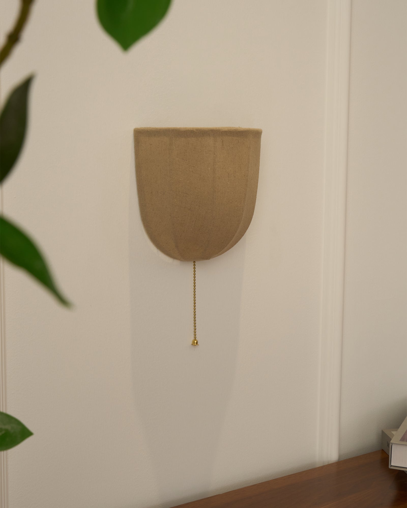 Griswold Natural Linen Fabric Sconce Wall lamp-Neutral Decor
