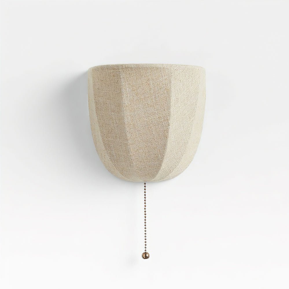 Griswold Natural Linen Fabric Sconce Wall lamp-Neutral Decor