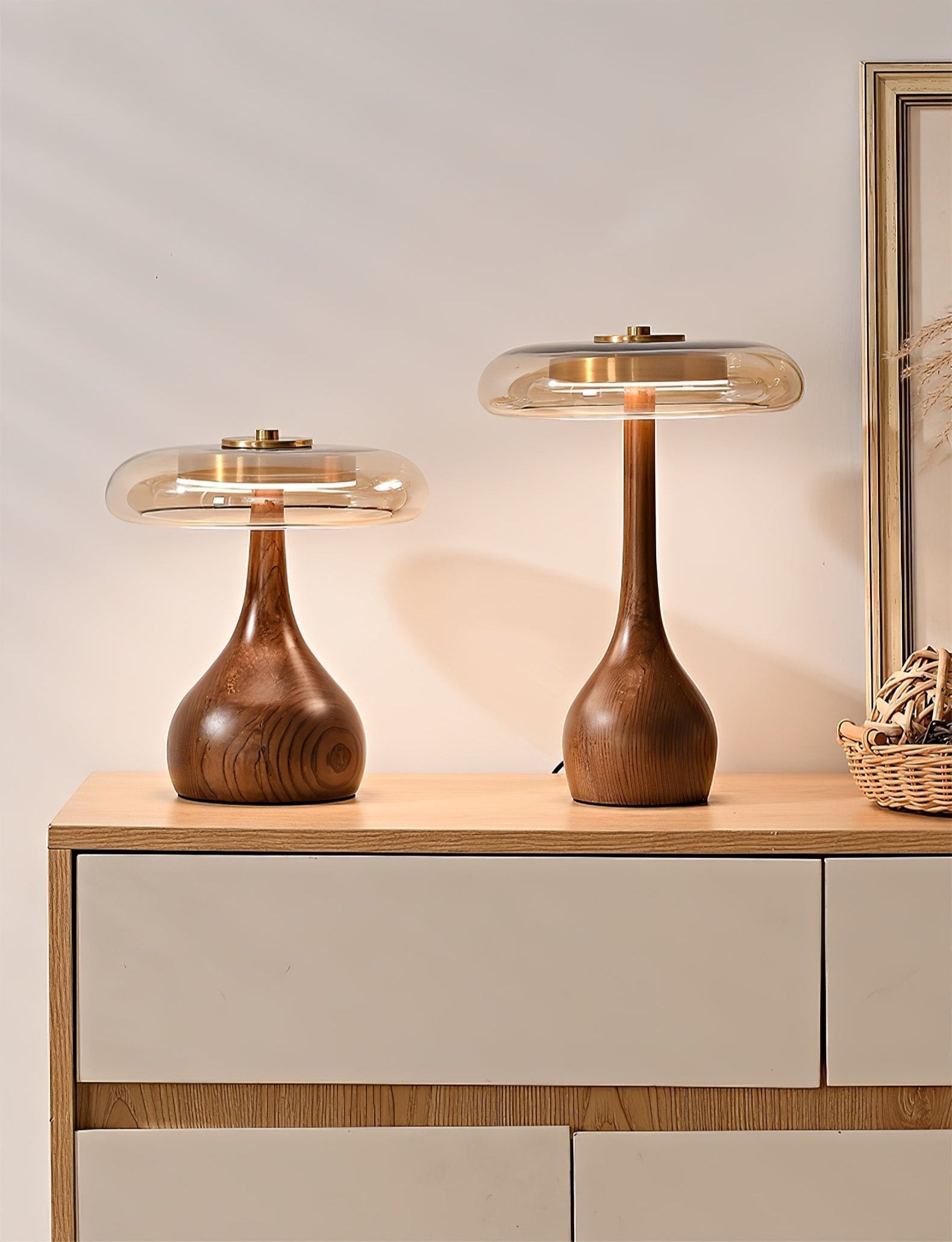 Bux Modern Wood Table Lamp-Neutral Decor