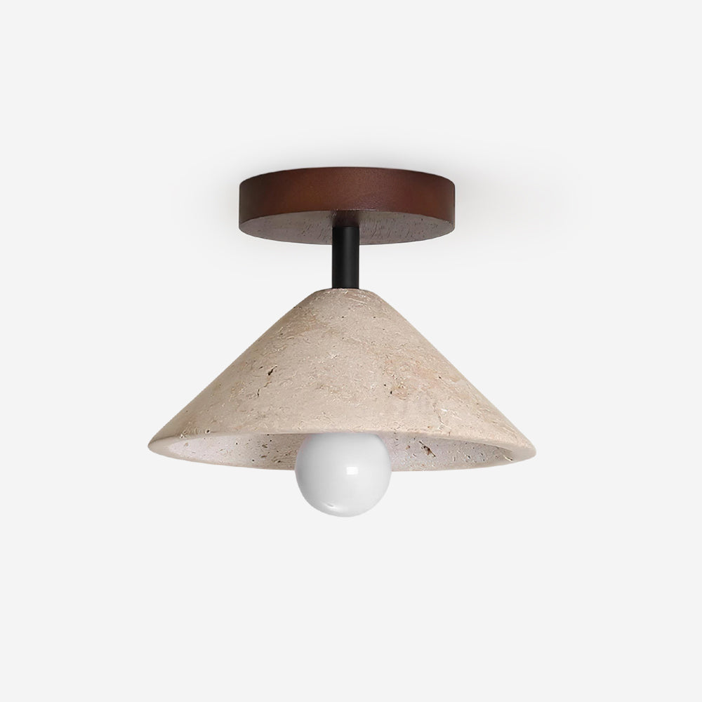Bramwell Travertine Ceiling Lamp