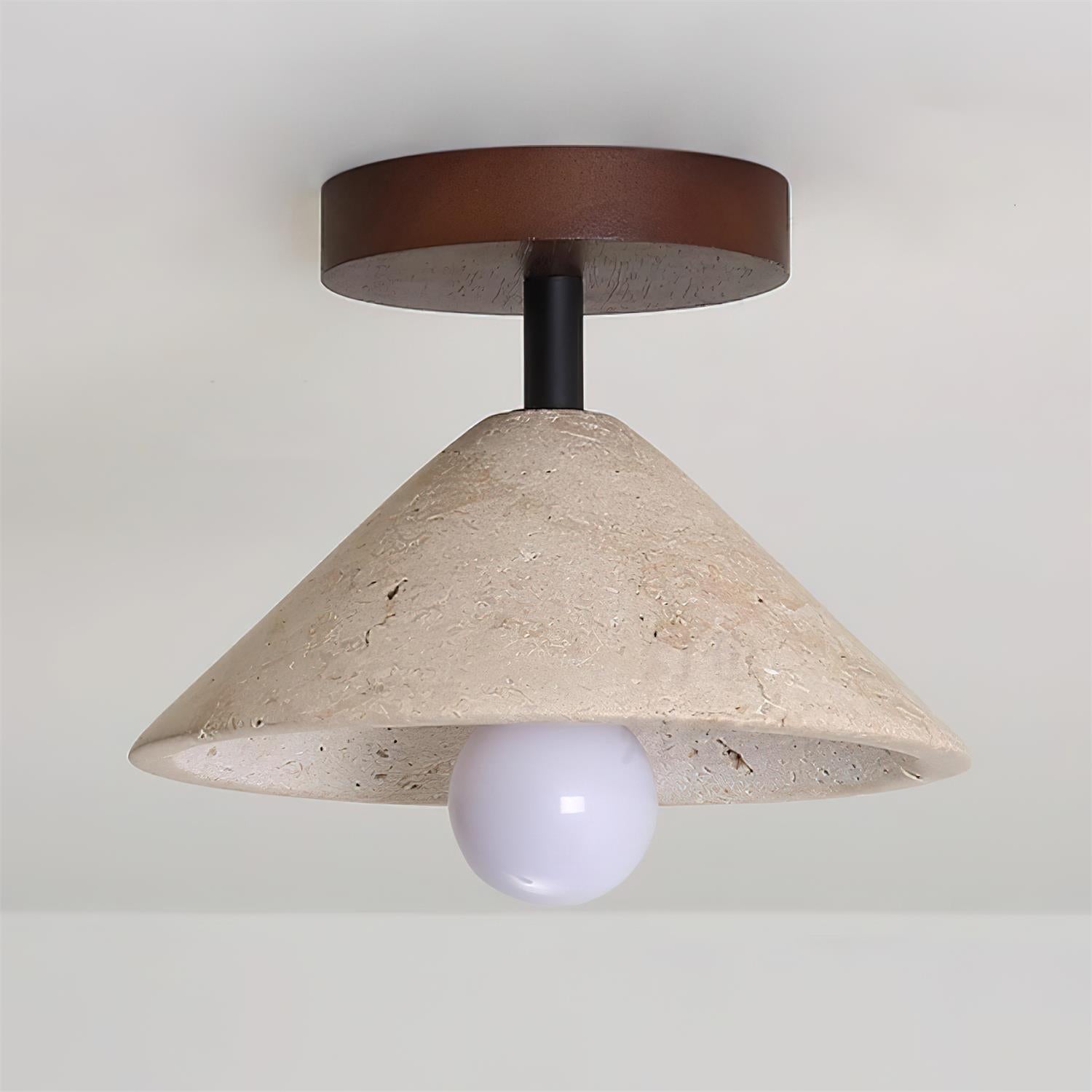 Bramwell Travertine Ceiling Lamp