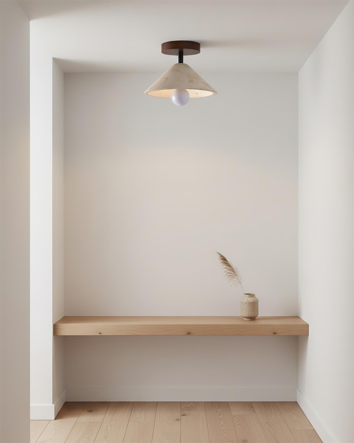 Bramwell Travertine Ceiling Lamp