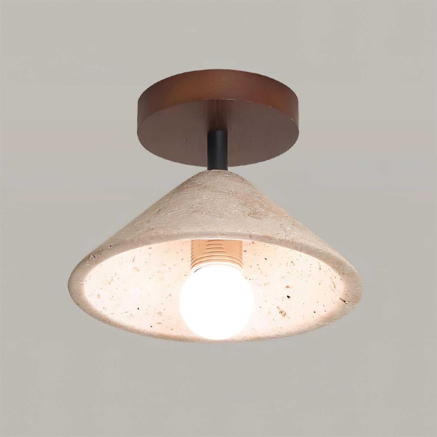 Bramwell Travertine Ceiling Lamp