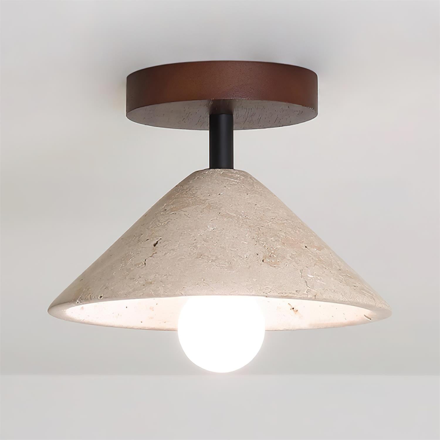 Bramwell Travertine Ceiling Lamp