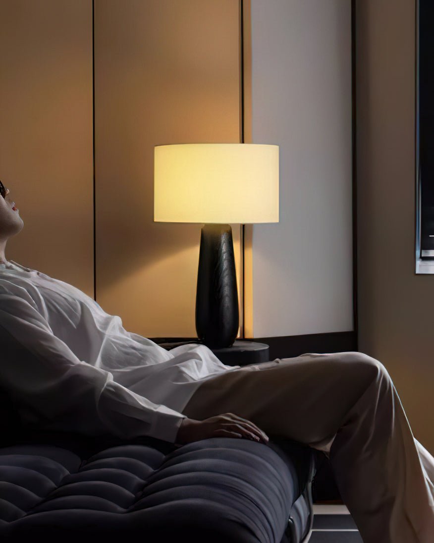 Aero Nordic Fabric Table Lamp-Neutral Decor
