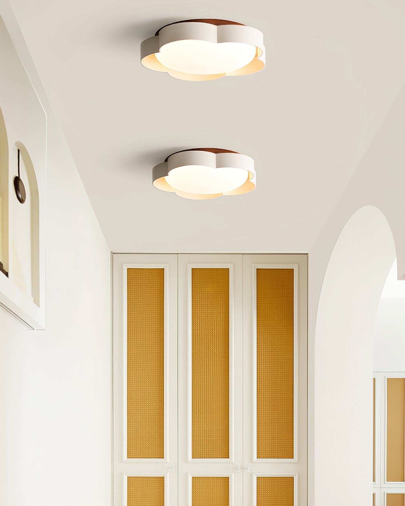 The lamp's organic silhouette inspired by a sika deer.