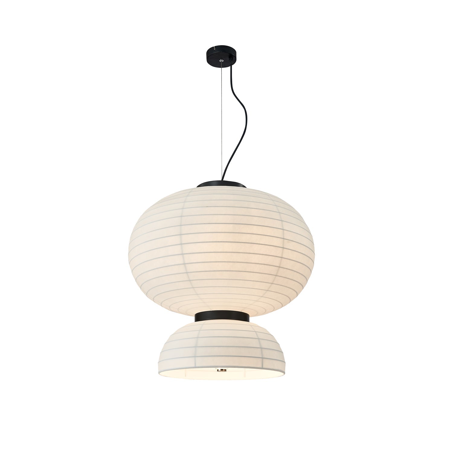 Uldoror Traditional Art Modern Silk Pendant Light-Neutral Decor