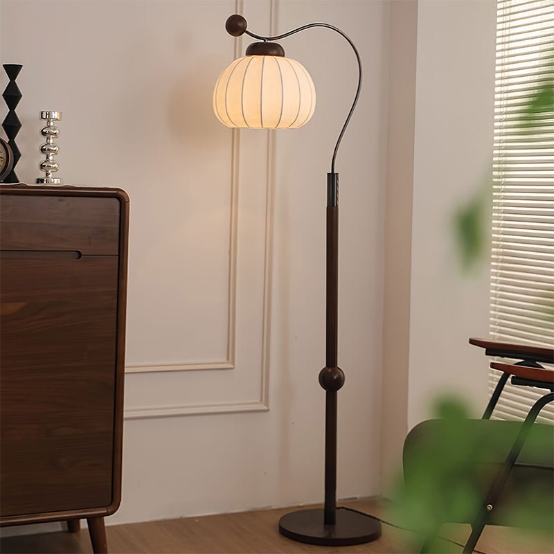 Devenor Silk Wood Floor Lamp-Neutral Decor