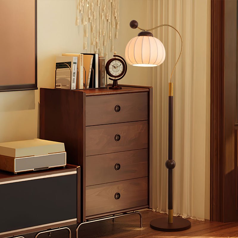 Devenor Silk Wood Floor Lamp-Neutral Decor