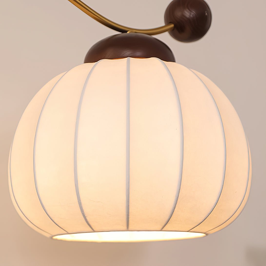 Zyran Silk Wood Retro Table Lamp-Neutral Decor