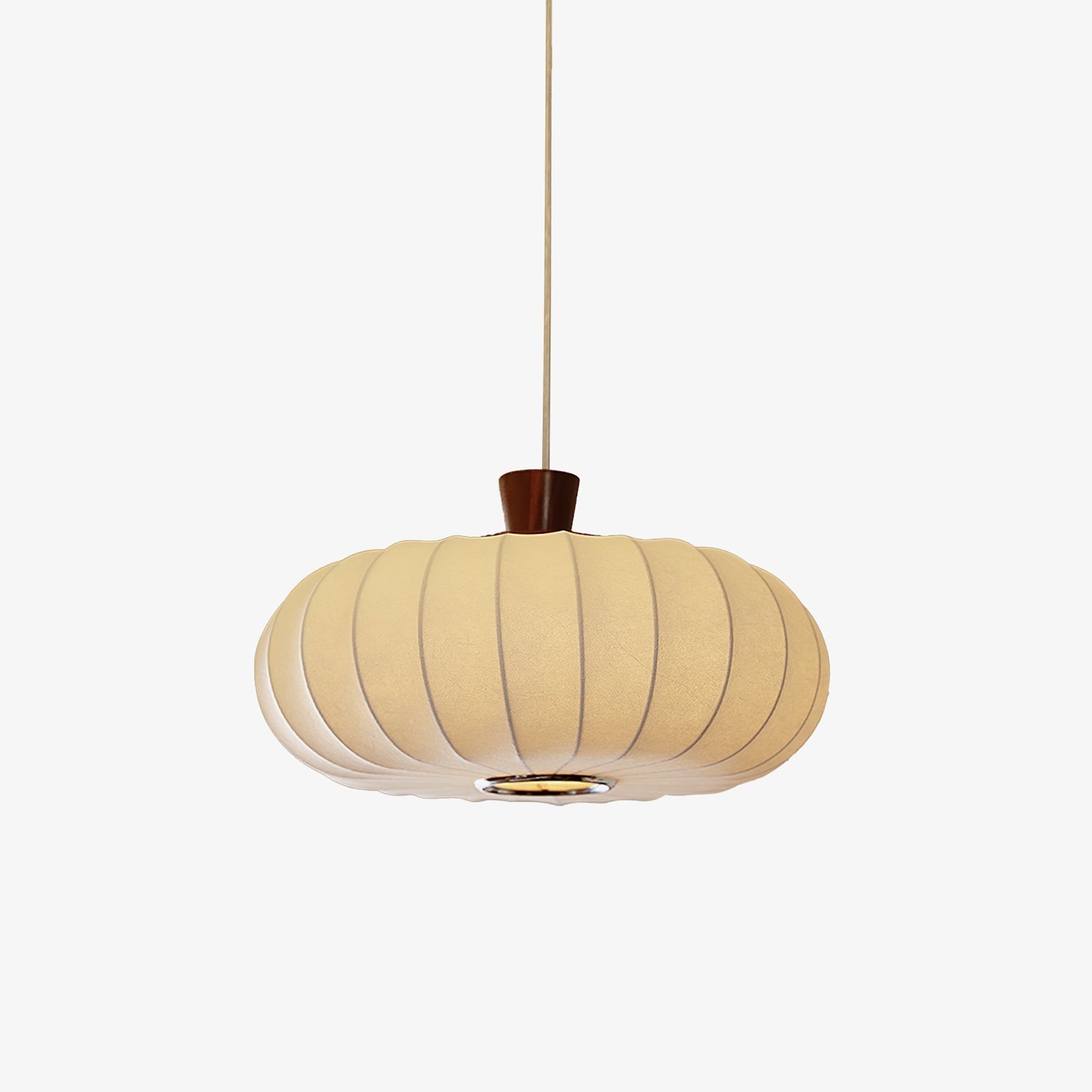 Arixo Silk Wood Retro Pendant Light-Neutral Decor