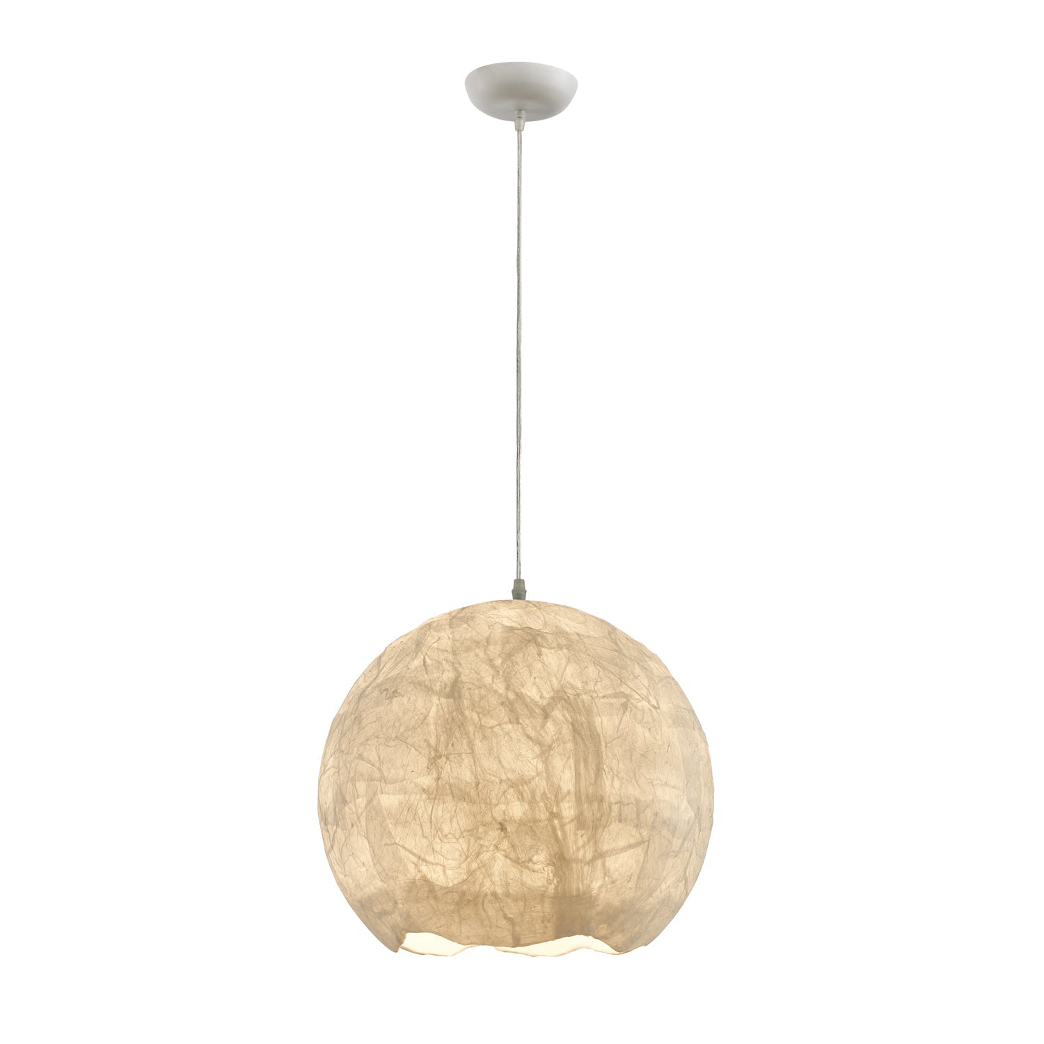 Nest Organic Silk Pendant Lamp-Neutral Decor
