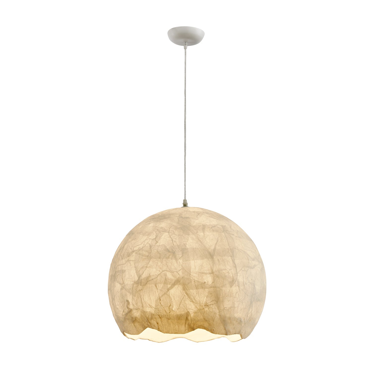 Nest Organic Silk Pendant Lamp-Neutral Decor
