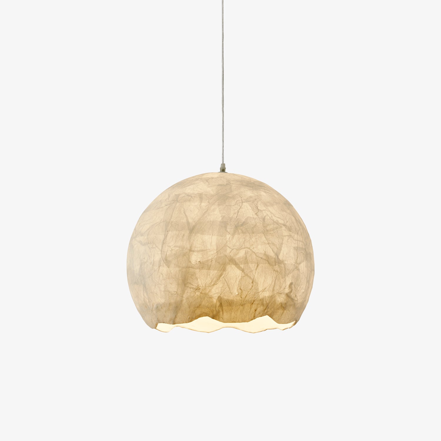 Nest Organic Silk Pendant Lamp-Neutral Decor