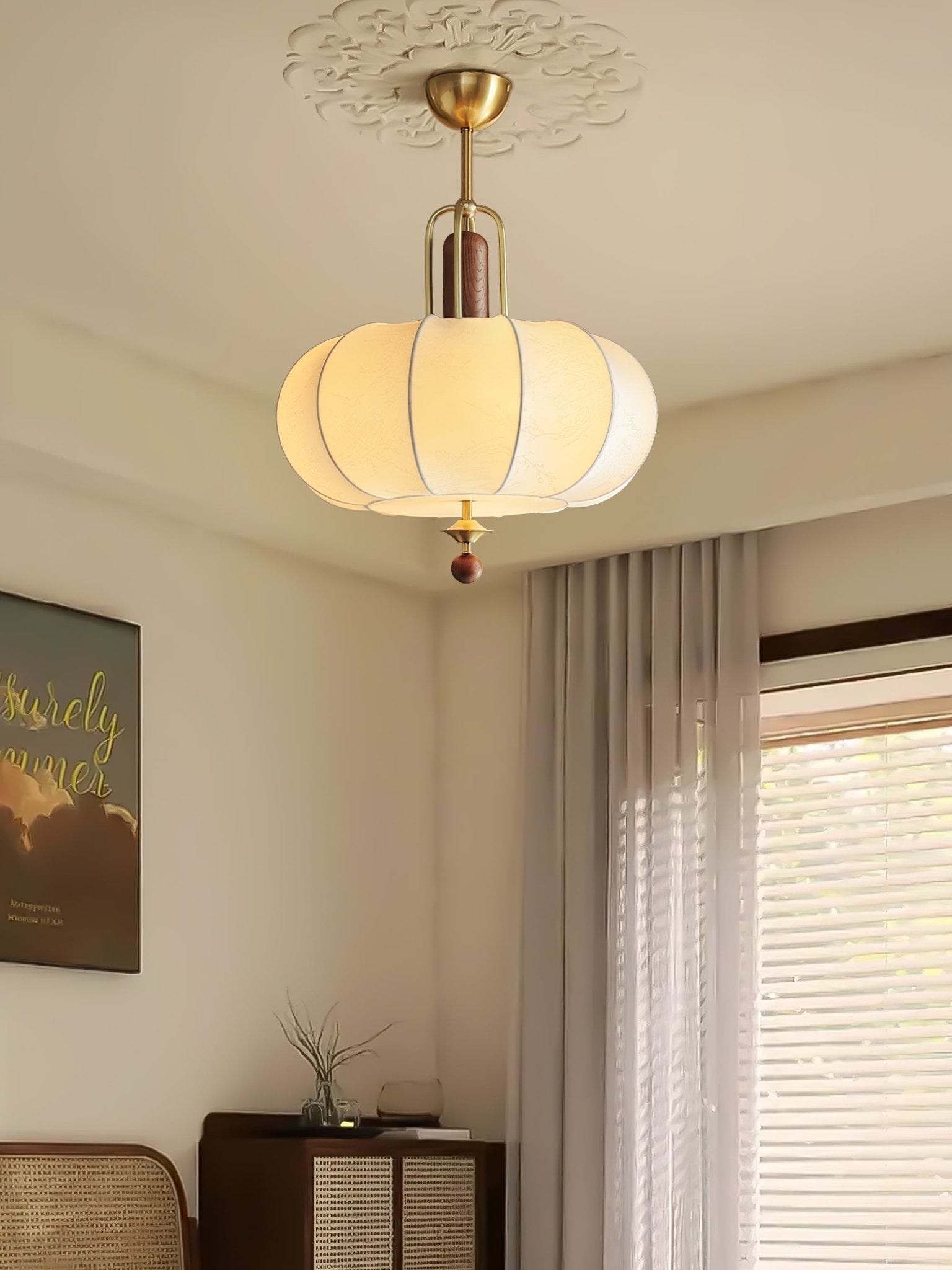 Valem Retro Gold Pendant Lamp-Neutral Decor