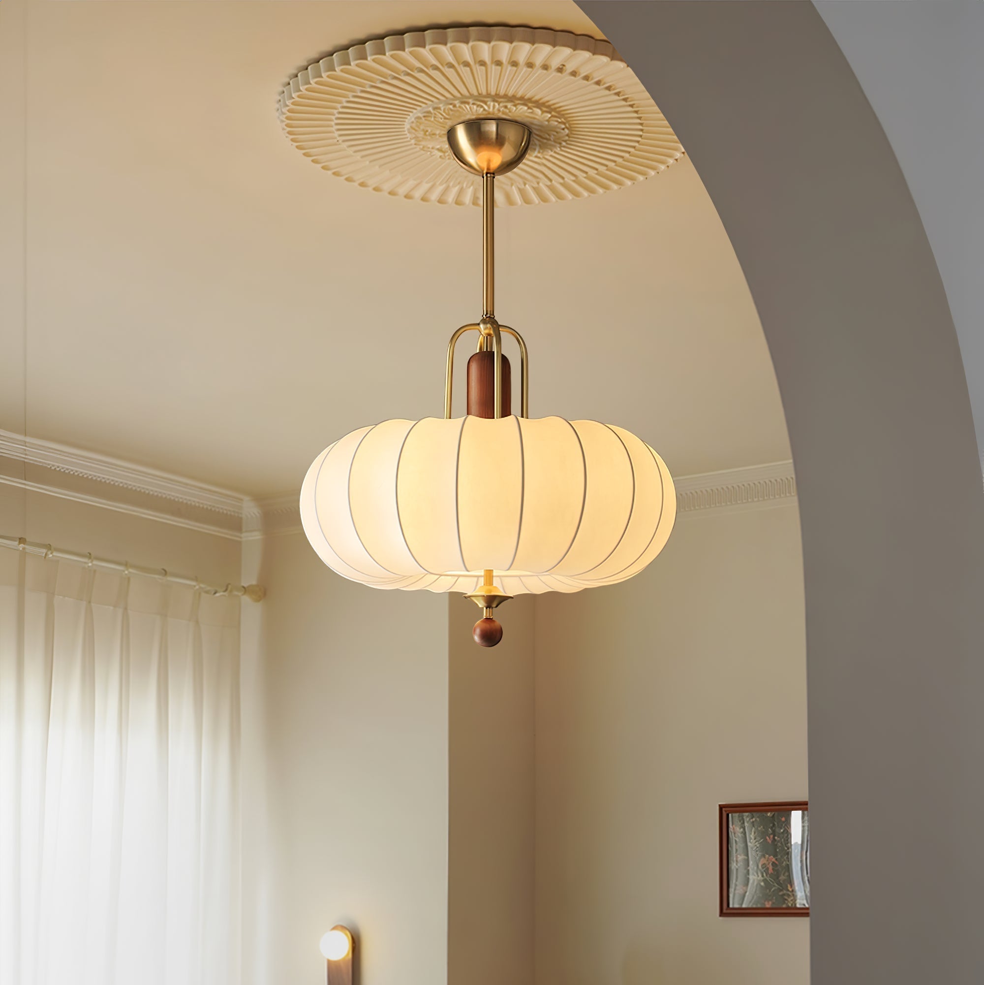 Valem Retro Gold Pendant Lamp-Neutral Decor