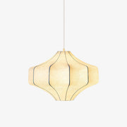 Silken Aura Silk Pendant Lamp-Neutral Decor