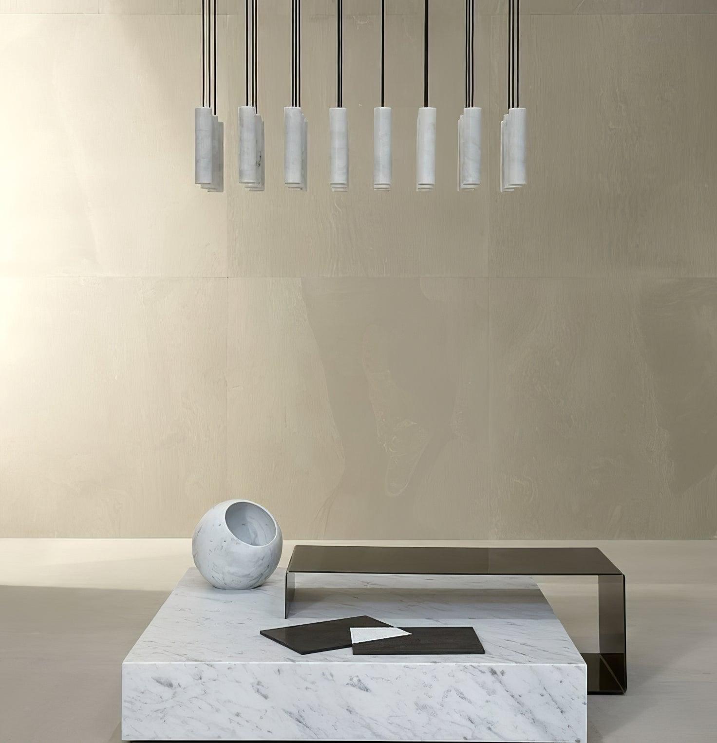 Lunexi Cluster Alabaster Pendant Light-Neutral Decor