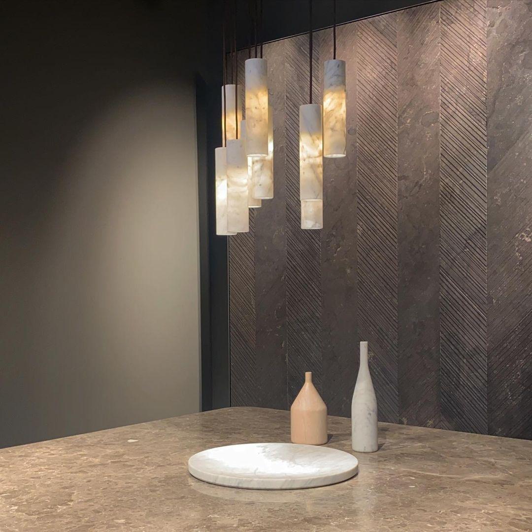 Lunexi Cluster Alabaster Pendant Light-Neutral Decor