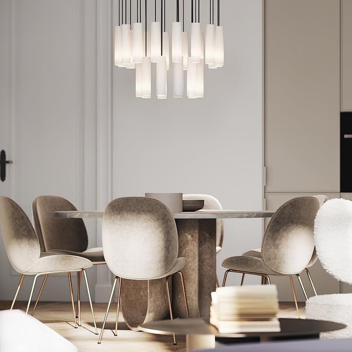 Lunexi Cluster Alabaster Pendant Light-Neutral Decor