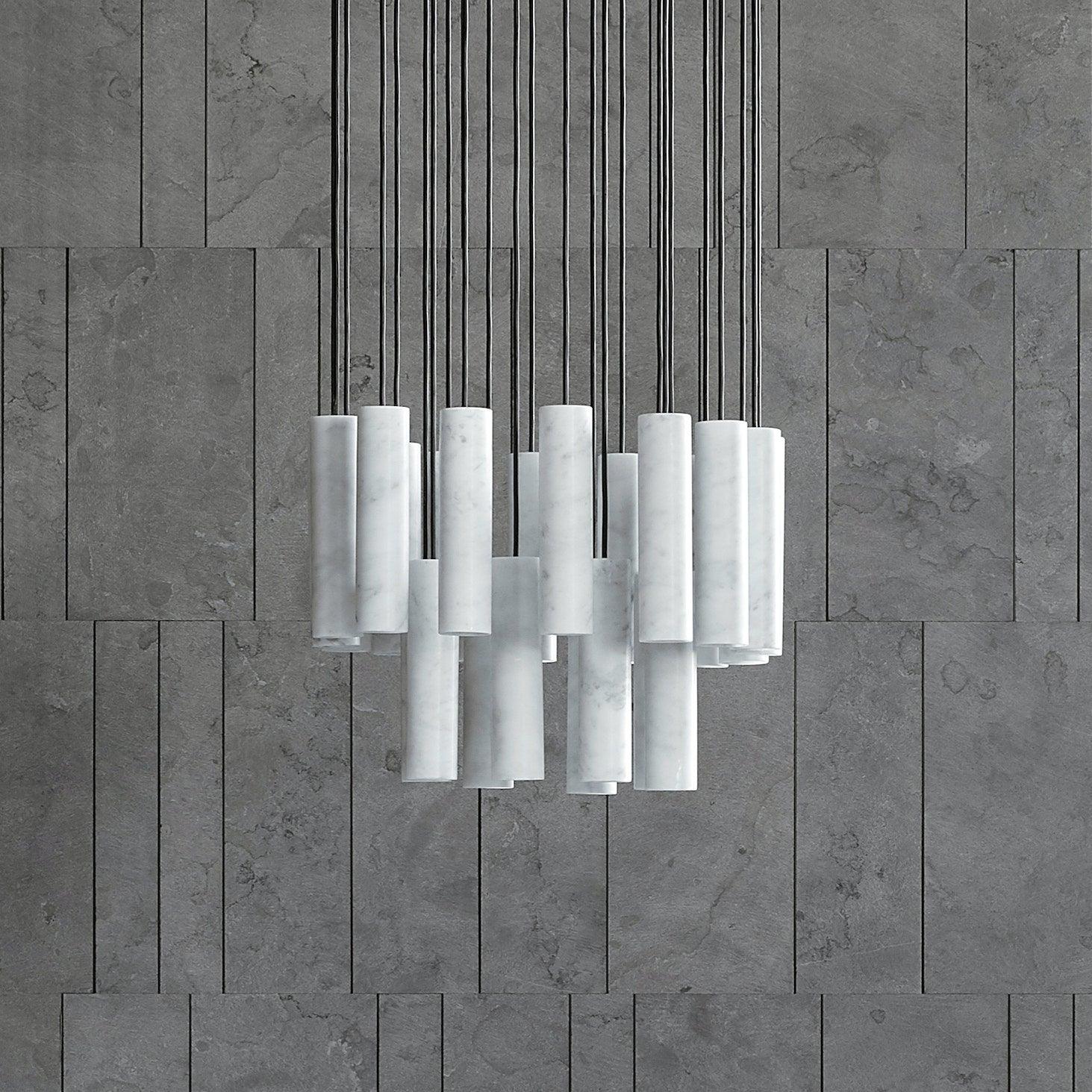 Lunexi Cluster Alabaster Pendant Light-Neutral Decor