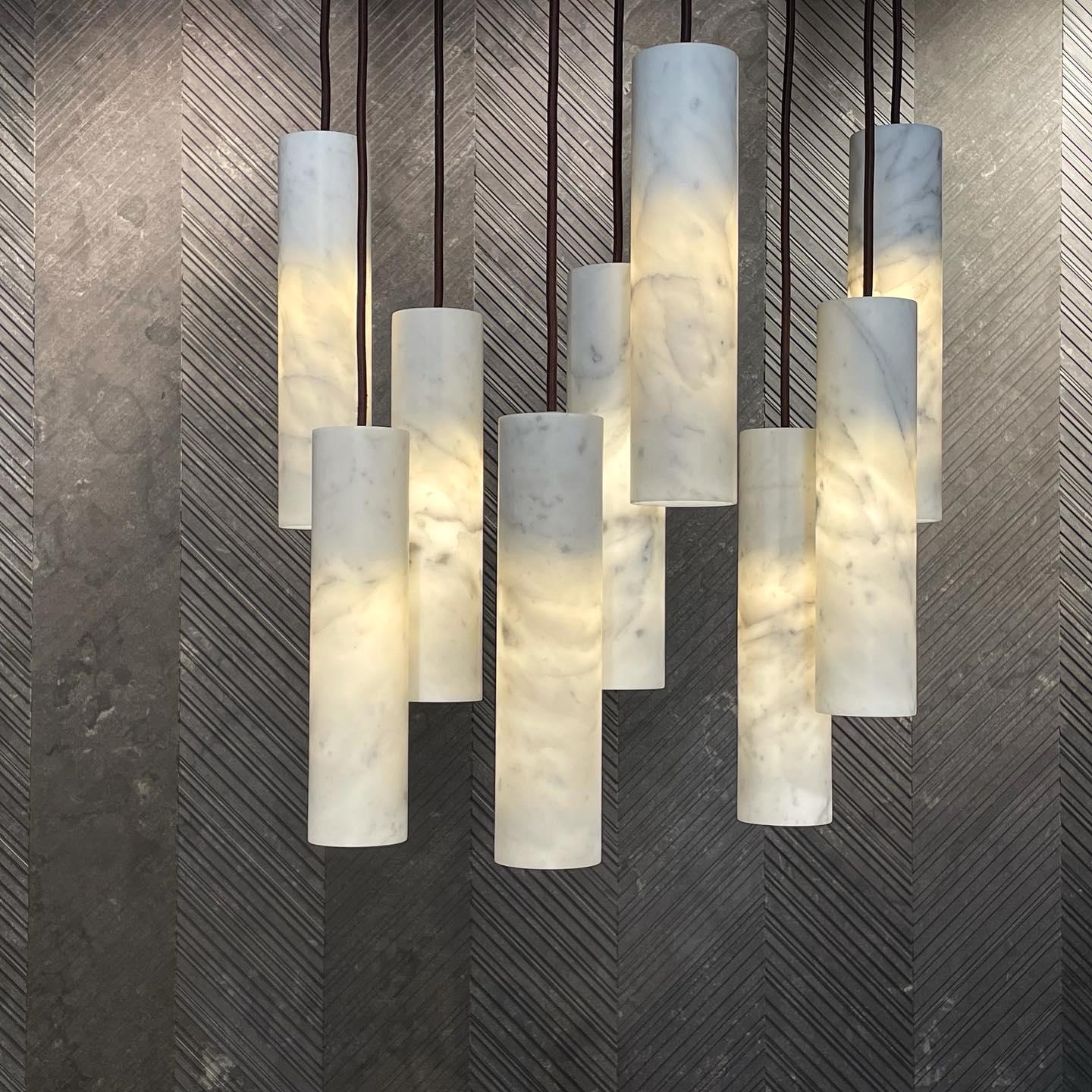 Lunexi Cluster Alabaster Pendant Light-Neutral Decor