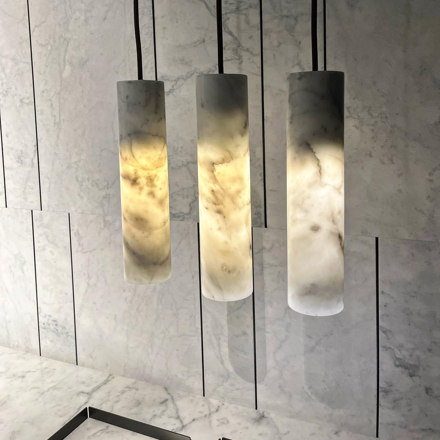 Lunexi Cluster Alabaster Pendant Light-Neutral Decor