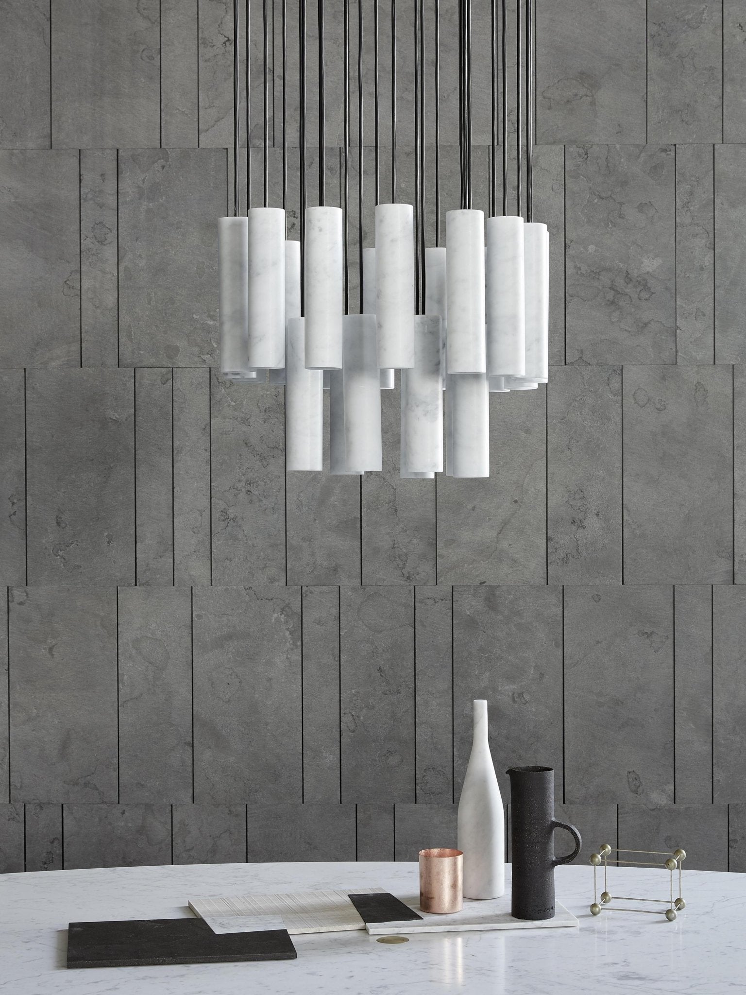 Lunexi Cluster Alabaster Pendant Light-Neutral Decor