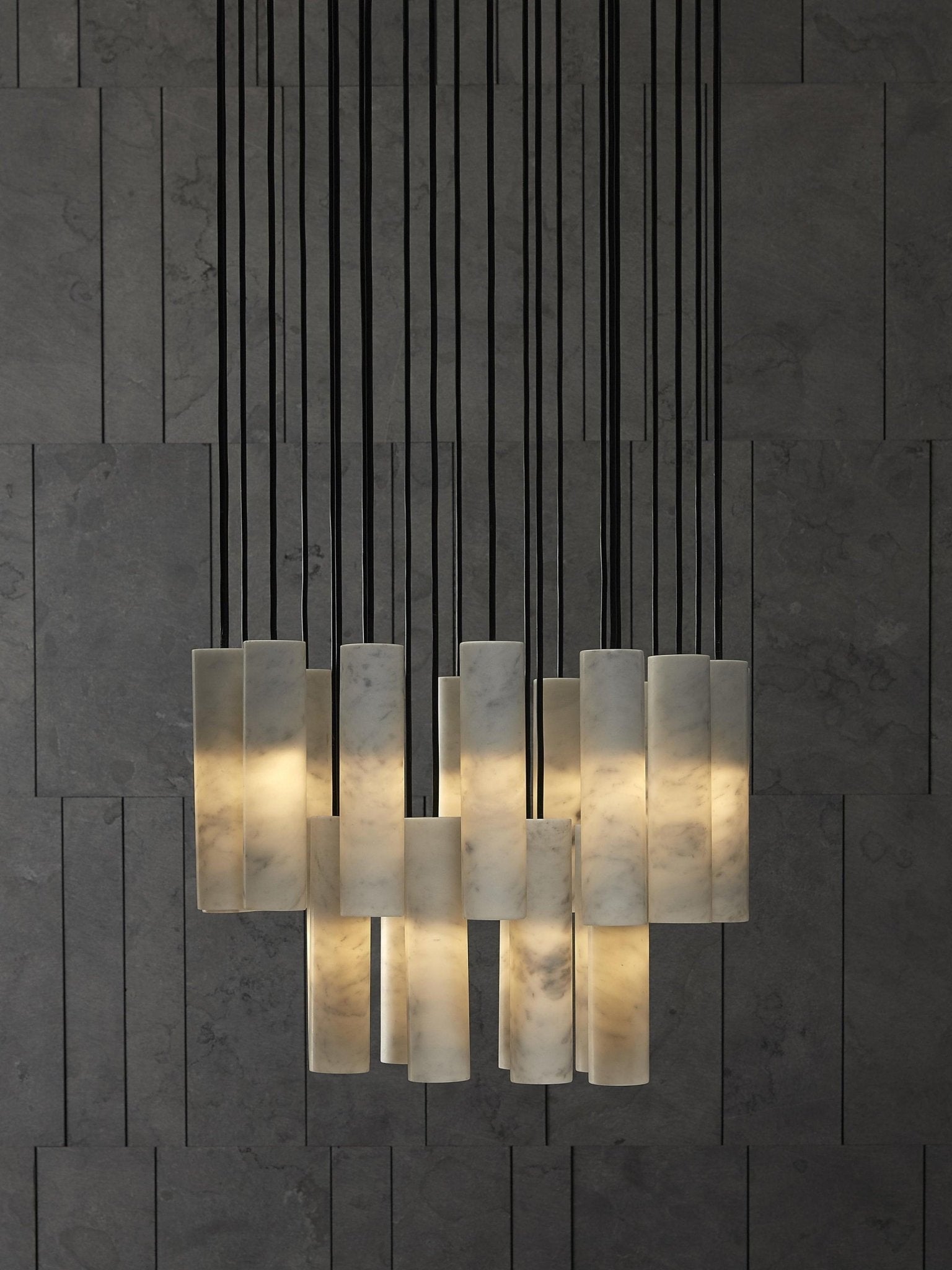 Lunexi Cluster Alabaster Pendant Light-Neutral Decor