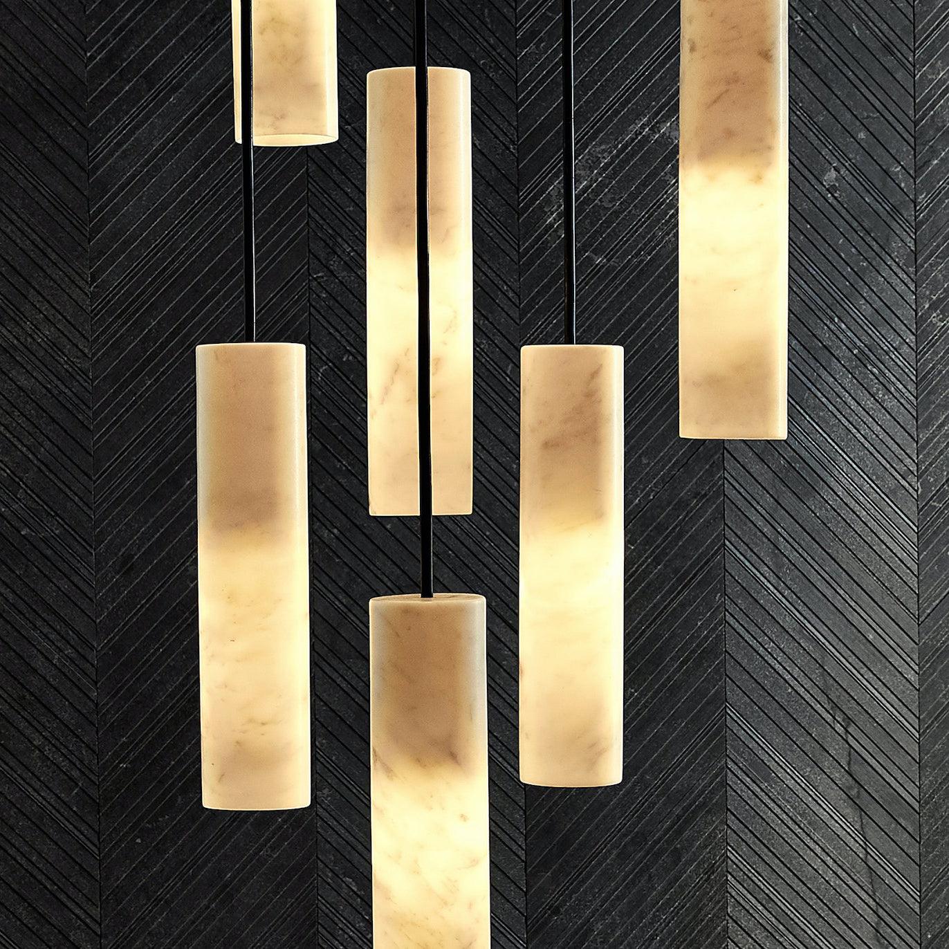 Lunexi Cluster Alabaster Pendant Light-Neutral Decor