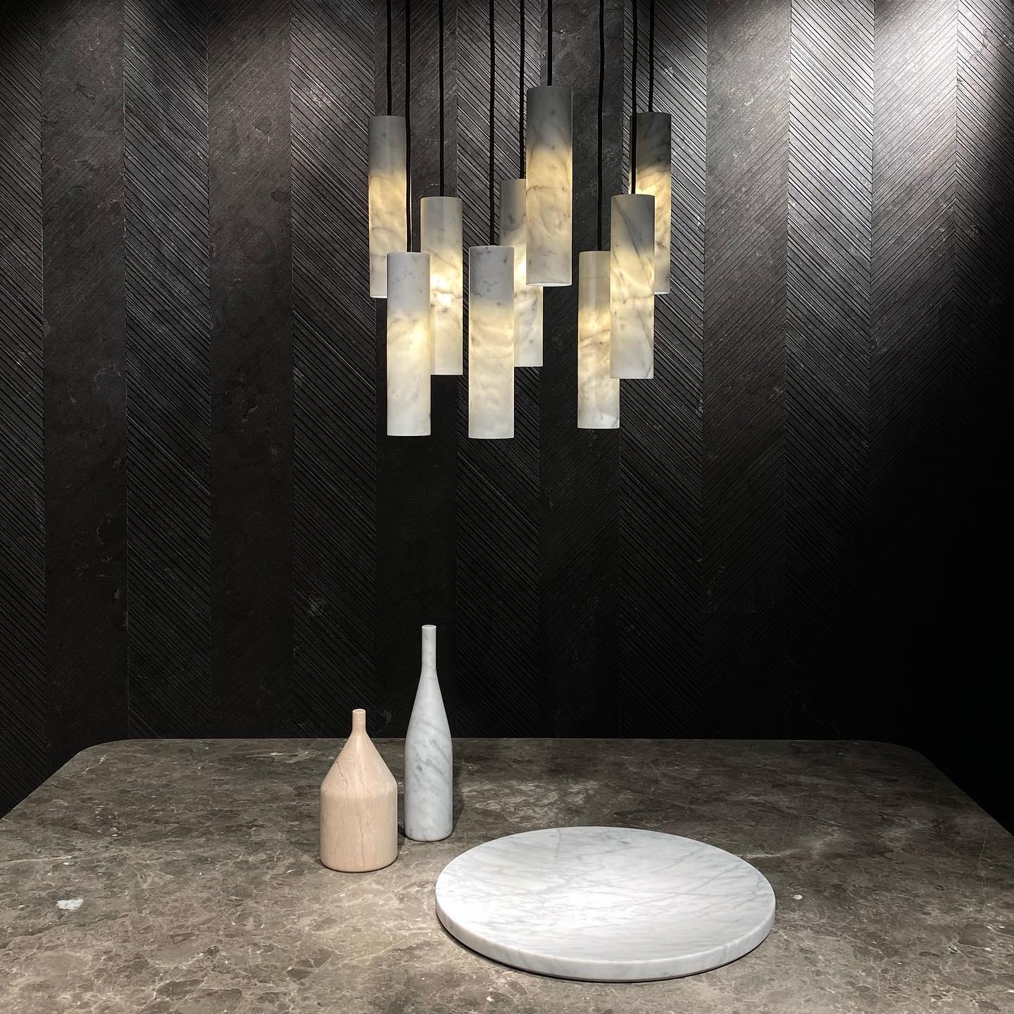 Lunexi Cluster Alabaster Pendant Light-Neutral Decor