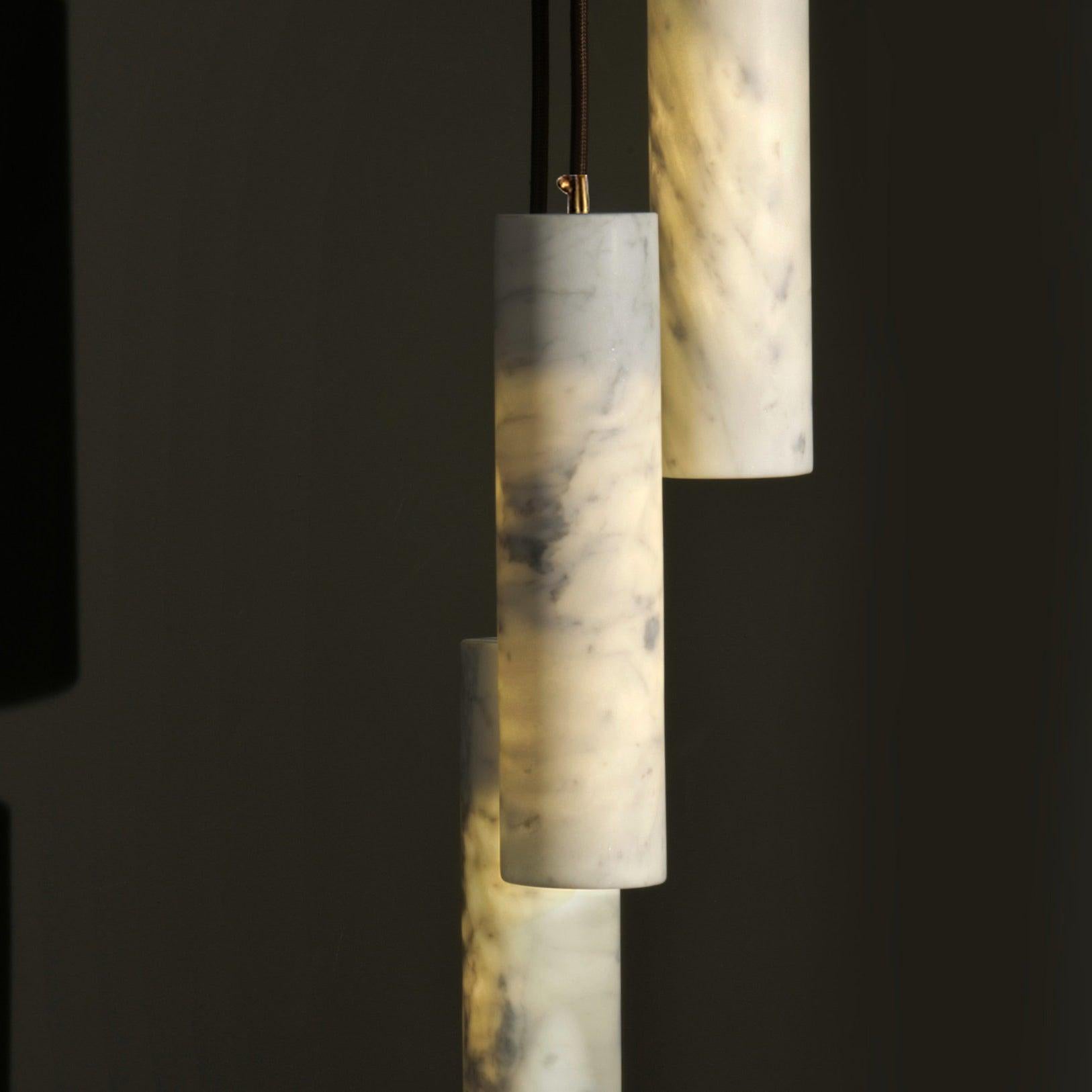 Lunexi Cluster Alabaster Pendant Light-Neutral Decor
