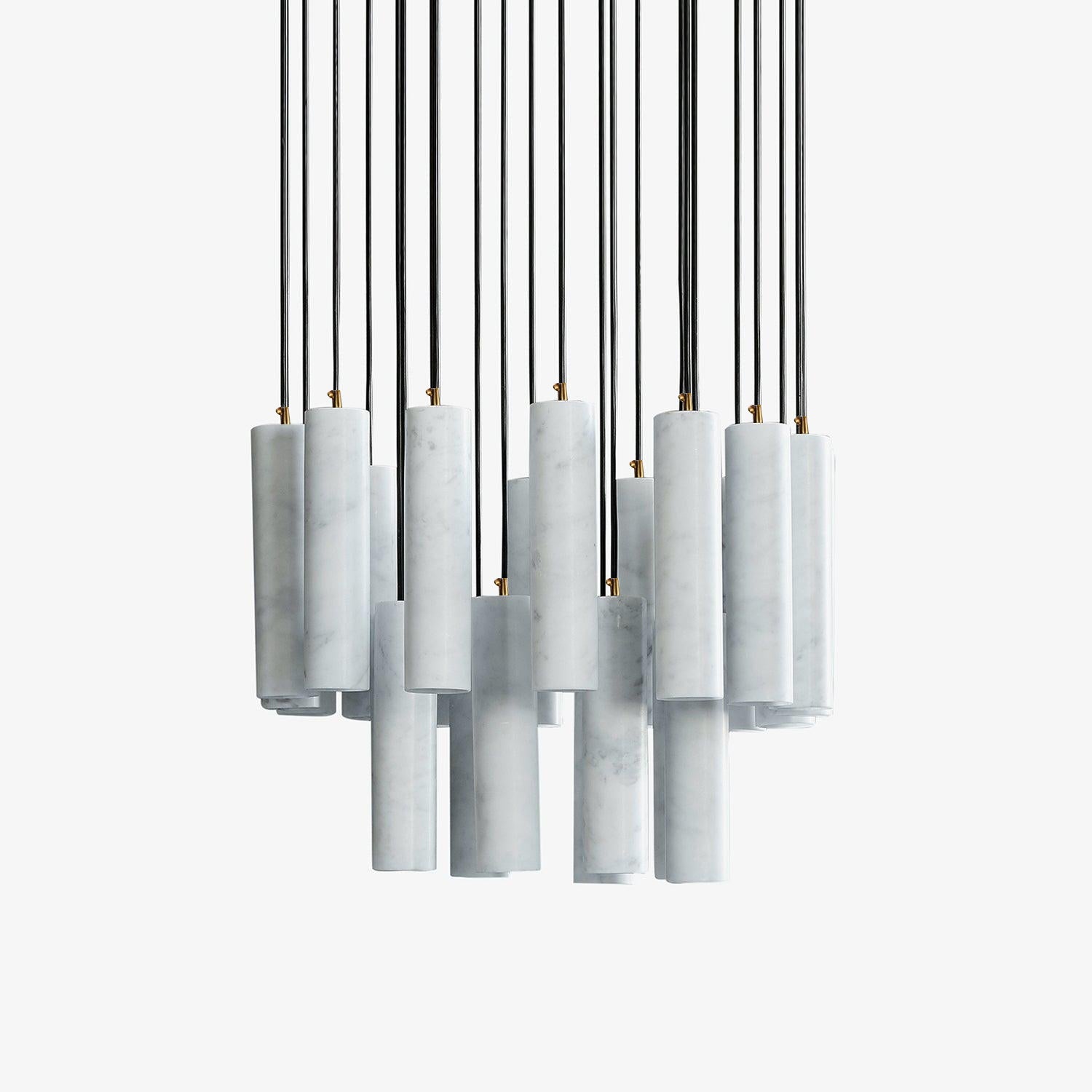 Lunexi Cluster Alabaster Pendant Light-Neutral Decor