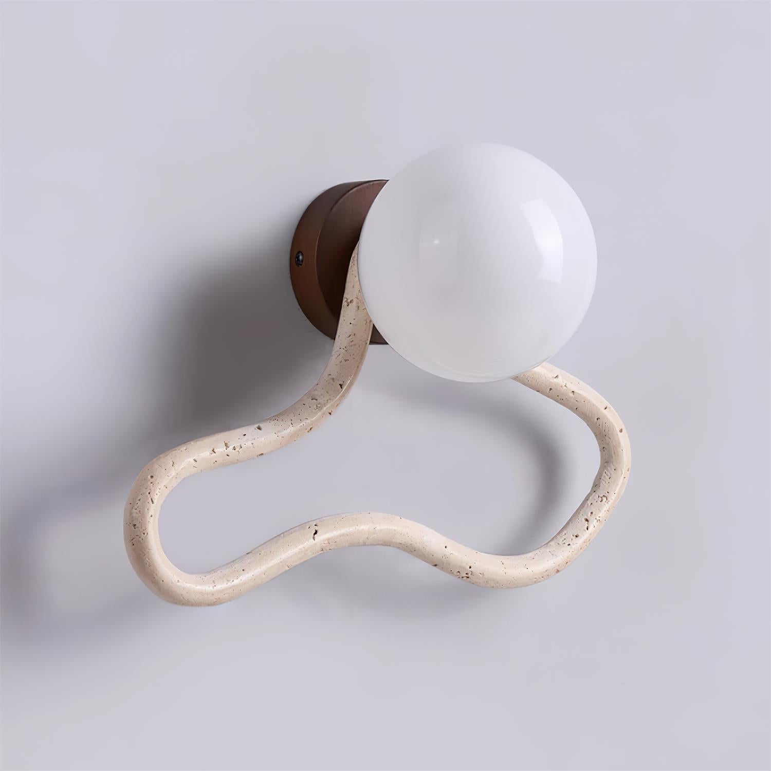 Ritta Cute Wall Lamp  Travertine Wave-like