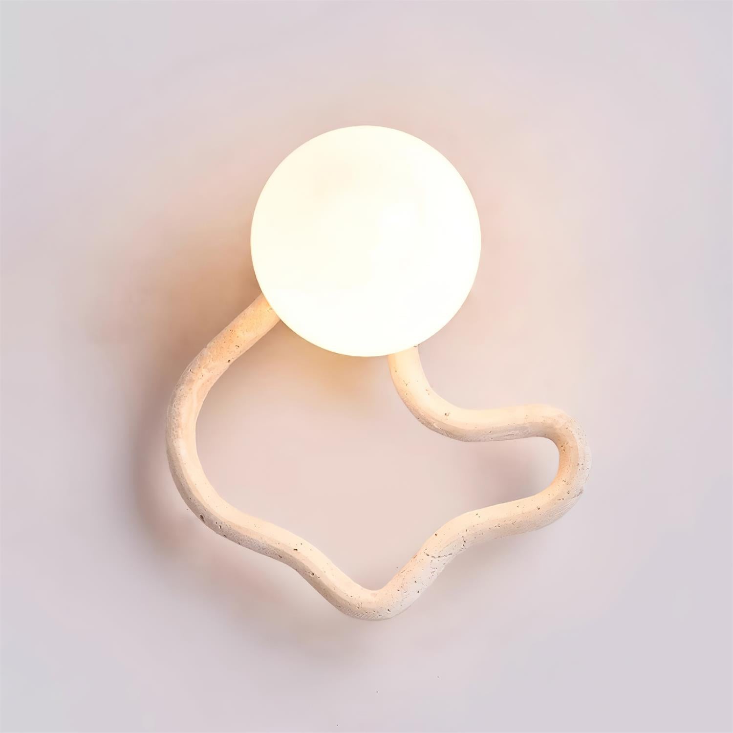 Ritta Cute Wall Lamp  Travertine Wave-like