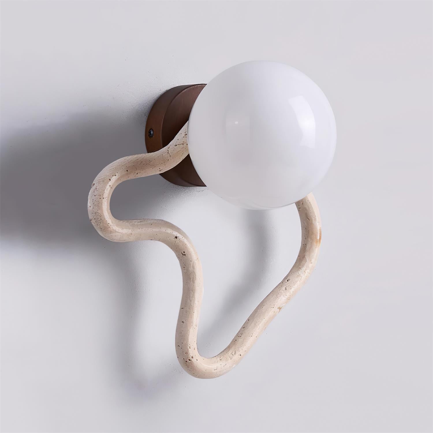 Ritta Cute Wall Lamp  Travertine Wave-like