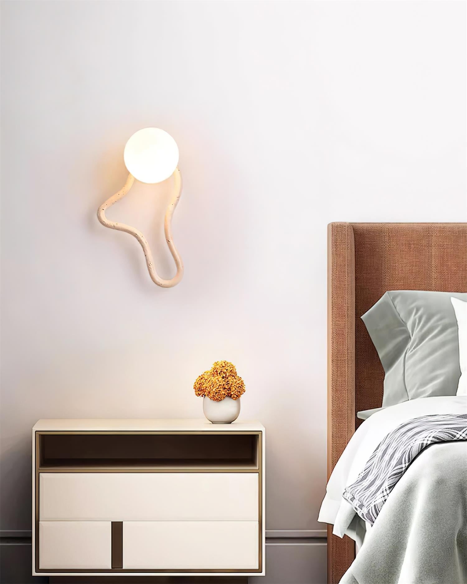 Ritta Cute Wall Lamp  Travertine Wave-like