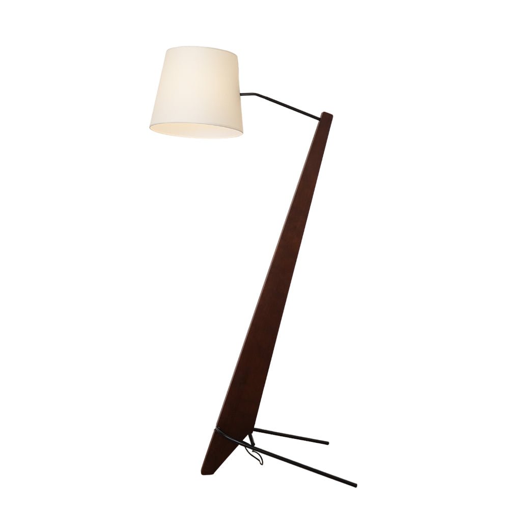 Vyran Wood Fabric Floor Lamp-Neutral Decor