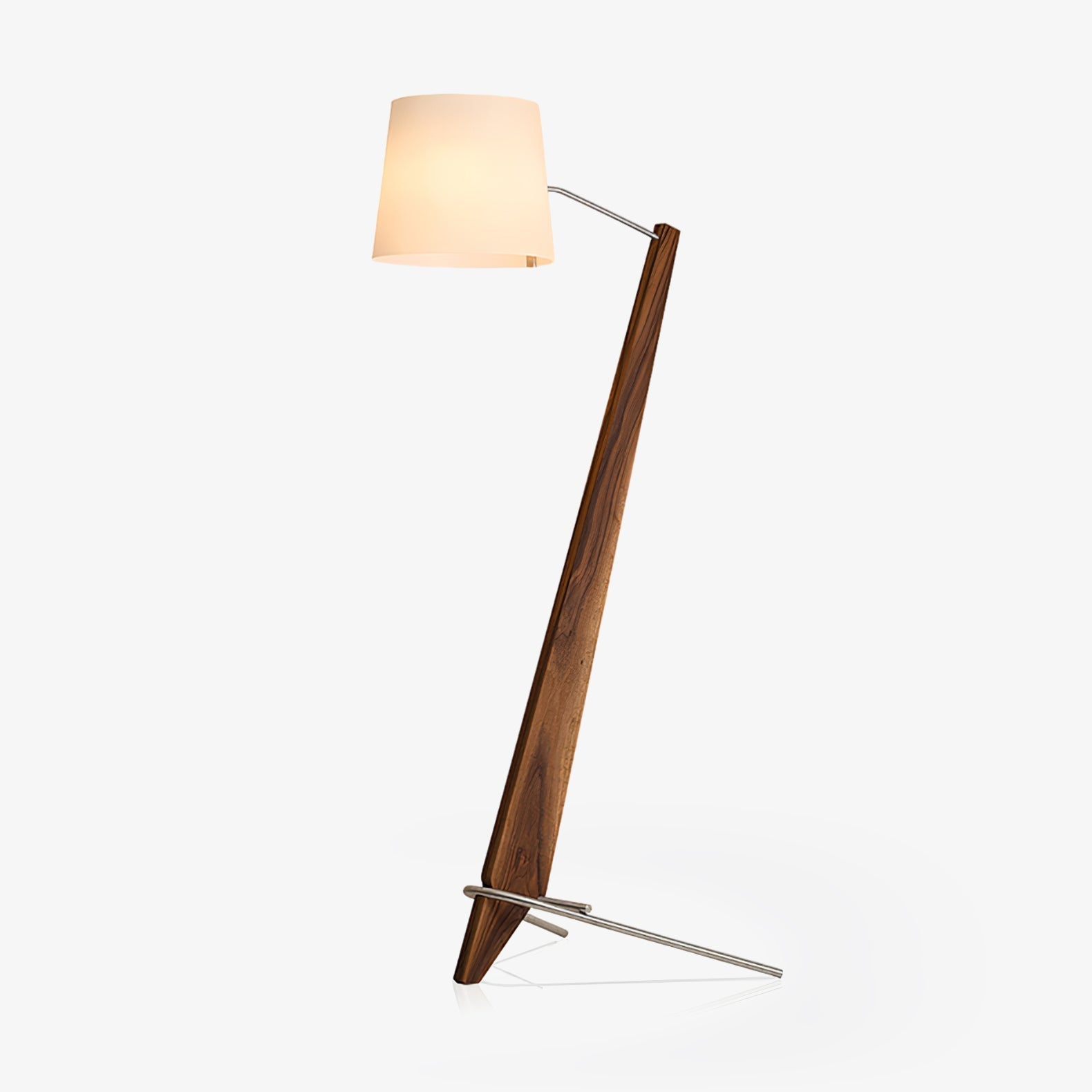 Vyran Wood Fabric Floor Lamp-Neutral Decor