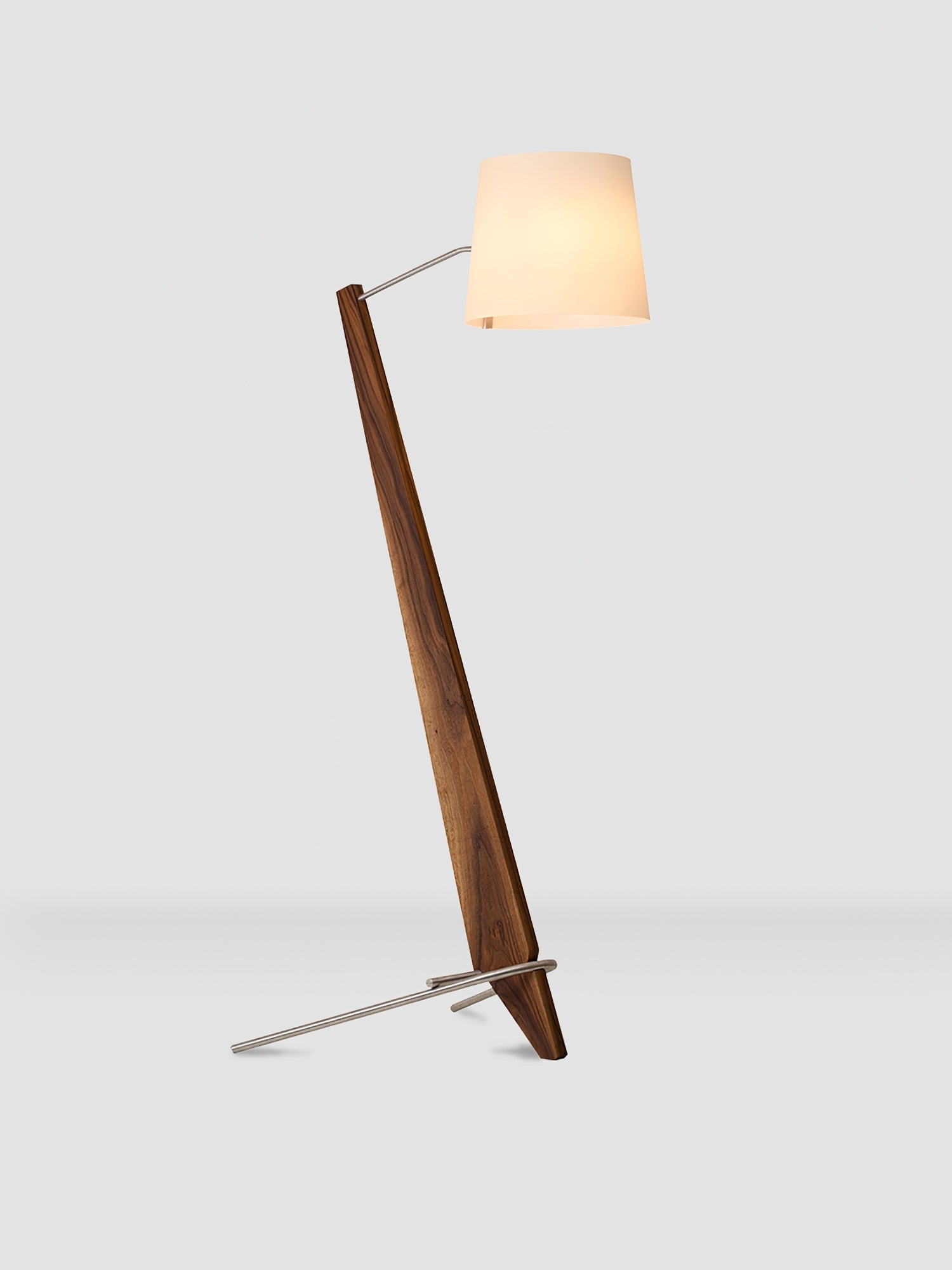 Vyran Wood Fabric Floor Lamp-Neutral Decor